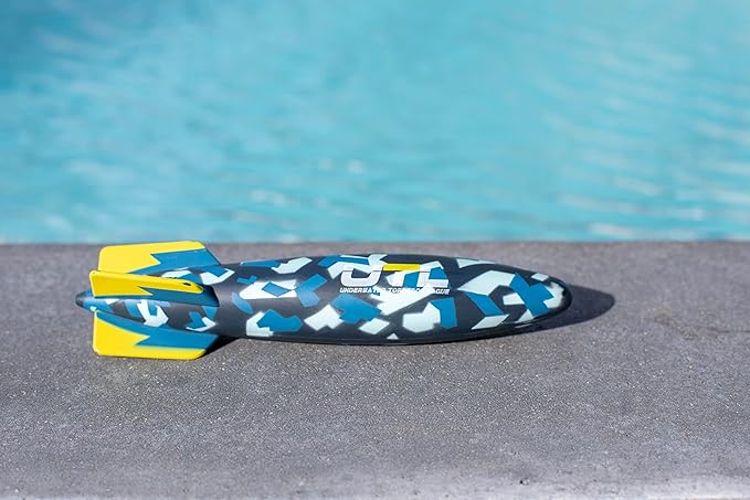 Official (UTL) Torpedo Glider Diving Toy Rocket Summer Camouflage Design 10"