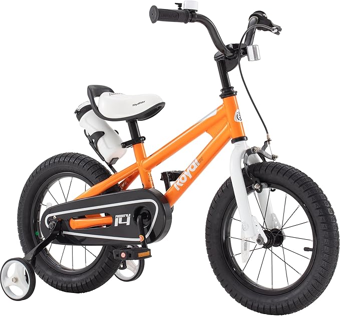 RoyalBaby Kids Bike Freestyle Classic & EZ Balance Pedal Switchable Bicycle, 12 14 16 18 Inch, 3-10 Years Toddler to Big Kids