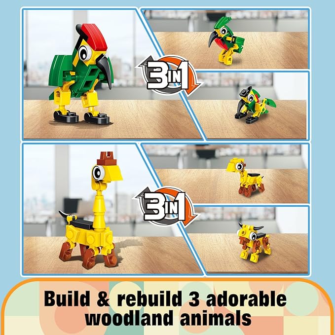 Party Favors for Kids- 30 Pack Animals Building Blocks Set, Goody Bags Stuffers, Small Toys for Kids Prizes, Christmas Birthday Party Favors Return Gifts for Boys Girls Age 6-8-12+