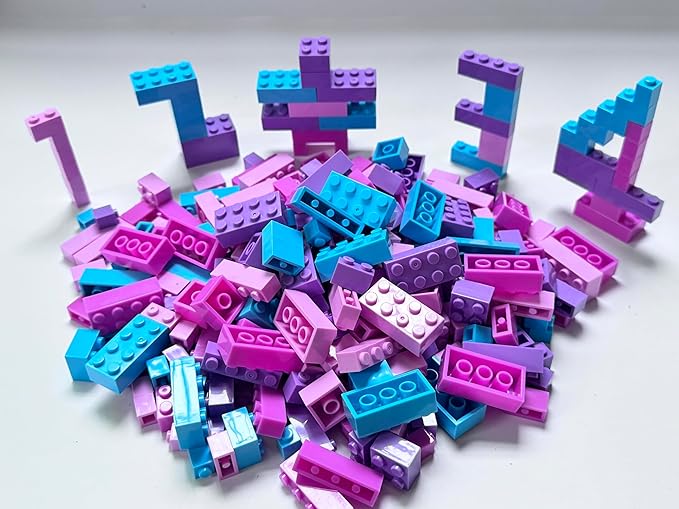 100 Pieces Friend Girls Building Bricks, Bulk Small Bricks for Building, Compatible with Lego Parts and Pieces, Creative Christmas Building Block Toys for Boys Girls Ages 6 7 8 9 10 Years Old