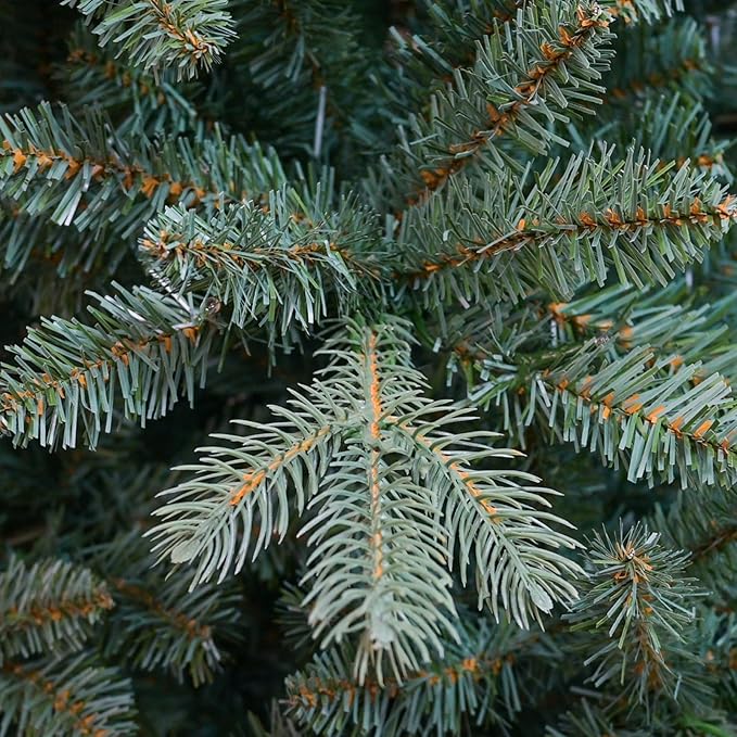 Spruce Christmas Tree 7ft, Premium Artificial Hinged Christmas Tree with 1845 PE & PVC Branch Tips，Xmas Trees for Home, Xmas Decoration