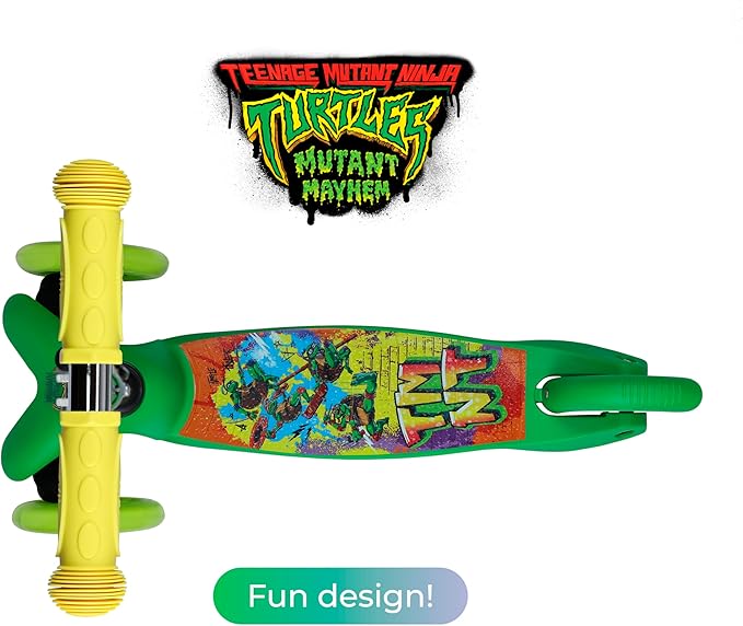 Self Balancing Kick Scooter with Light Up Wheels, Extra Wide Deck, 3 Wheel Platform, Foot Activated Brake, 75 lbs Limit, Kids & Toddlers Girls or Boys, for Ages 3 and Up