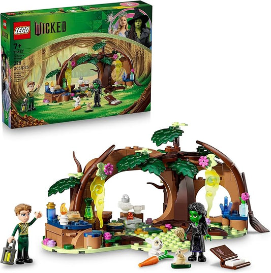 LEGO Wicked Elphaba’s Retreat Building Toy - Elphaba & Fiyero Toy Figures and Playset with Forest Friends - Pretend Play Building Blocks for Kids, Ages 7+ - Wicked Gift for Girls & Boys - 75687