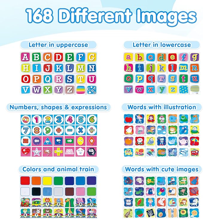 PLAY ABC Building Blocks for Toddlers 1-3, 28 PCS Plastic Baby Alphabet Letters Number Stacking Blocks Set, Preschool Learning Educational Montessori Sensory Toys Gifts for Kids Girls Boys