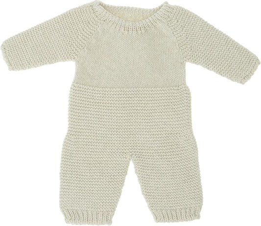 Miniland Clothes for Dolls 12 5/8'' Knitted Outfit Green Color - ECO, Made in Spain, Quality, Role Play, Educational
