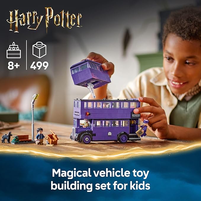 LEGO Harry Potter Knight Bus Adventure - Building Toy for Kids, Boys, and Girls, Ages 8+ - Iconic Bus from Harry Potter and The Prisoner of Azkaban - with 5 Minifigures - Birthday Gift Idea - 76446