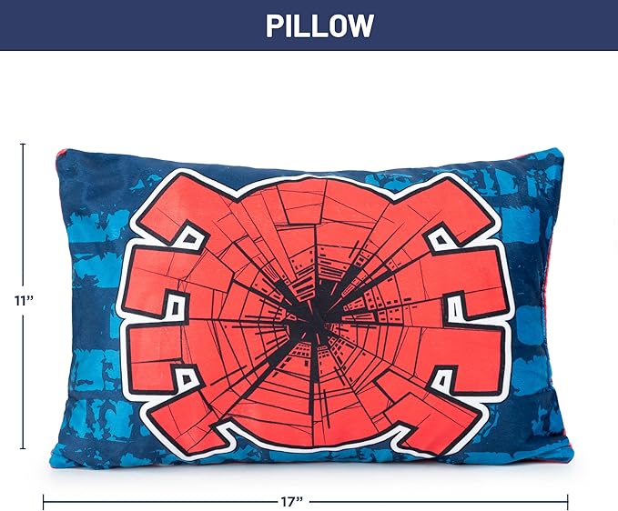 Jay Franco Marvel Spiderman Zaap 3 Piece Plush Sleepover Set