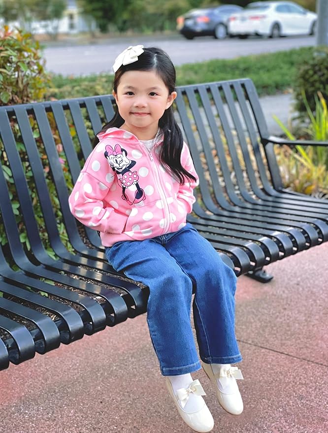 Disney Frozen Stitch Princess Minnie Mickey Spiderman Girls/Boys Zip Up Hoodie Fall Zipper Sweatshirt Jacket Toddler-Big Kid