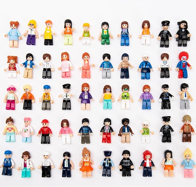 50 PCS RAMDOM Minifigures Building Minifigs Mini Figure People Toy Mystery Pack