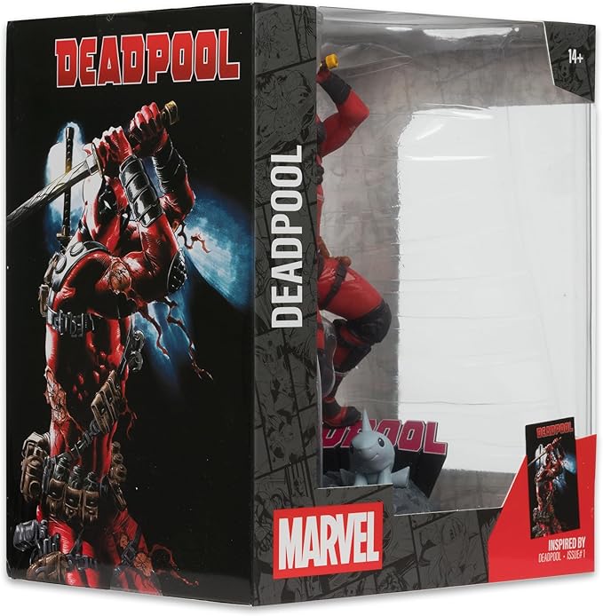 McFarlane Toys - Marvel Deadpool 1:10th Scale Collectible with Scene (Deadpool #1)