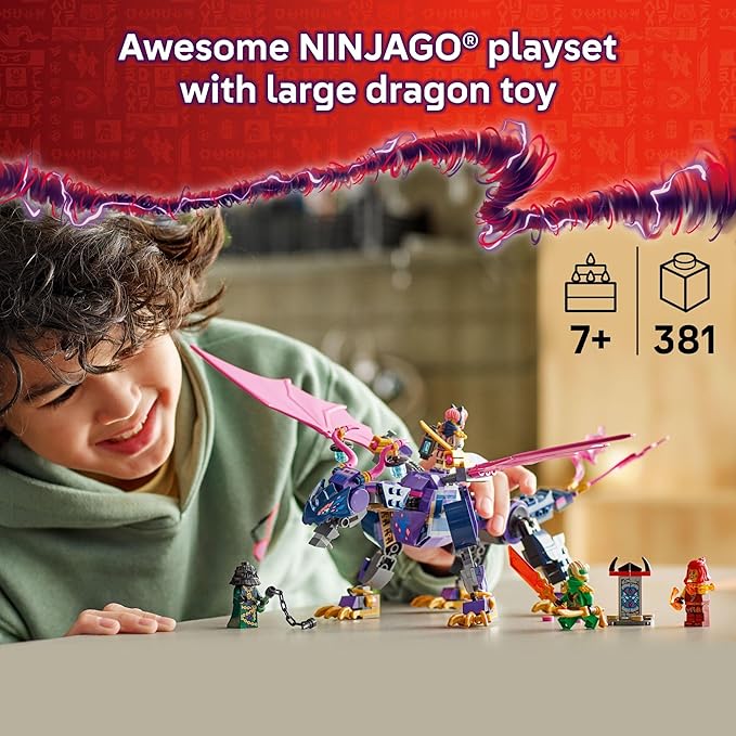 LEGO NINJAGO Rontu The Master Dragon Building Toy - Dragons Rising Model Building Kit for Boys & Girls, Ages 7+ - Kids Toy W/ 4 Ninja Minifigures & Dragon Figurine - Gift Idea for Birthdays - 71842
