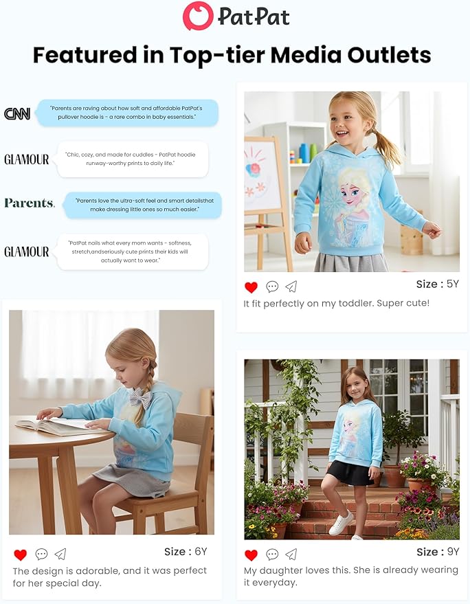 Disney Lilo & Stitch Minnie Mickey Spiderman Frozen Elsa Boys/Girls Hoodie Sweatshirt Graphic Pullover Tops Toddler-Big Kid