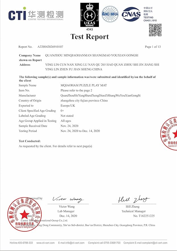 MQIAOHAM® 18 Pieces Puzzle Play Mats, Soft Baby Play Mat, Kids Interlocking Foam Floor Tiles, Toddlers Carpet Playmats G301018-107108112