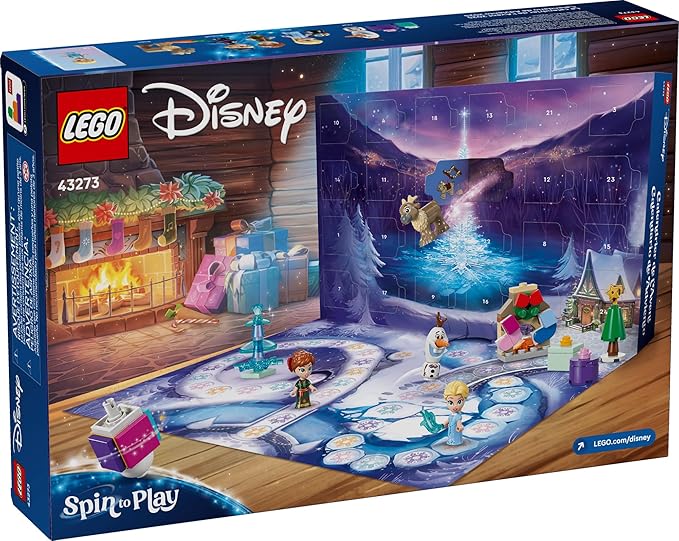 LEGO Disney Frozen Advent Calendar 2025 Kids Toy - Holiday Countdown Playset for Boys & Girls, Ages 5+ - Ana & Elsa Minidolls & Buildable Surprises - Disney Princess Gift for Christmas - 43273