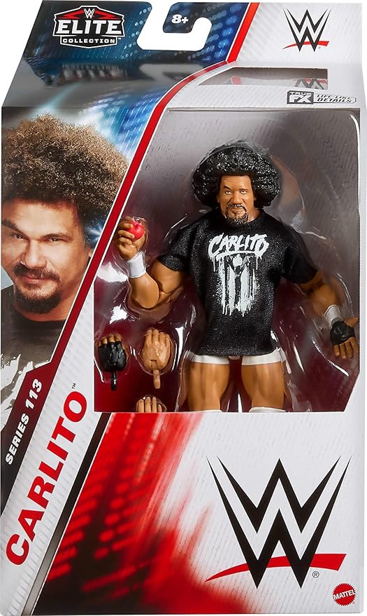 Mattel WWE Elite Action Figure & Accessories, Series #113 6-inch Collectible 6-inch Collectible John Carlito with 25 Articulation Points & Swappable Hands