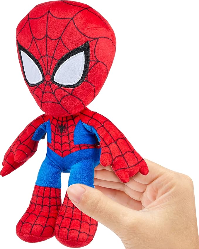 Mattel Marvel Spider-Man Plush Character Figure, Super Hero Soft Doll in Classic Suit, 8 Inches Tall