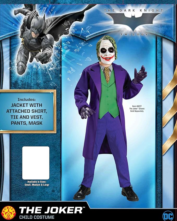 Rubie's Batman The Dark Knight Deluxe The Joker Child Costume