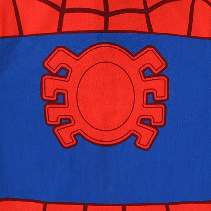 Marvel Spider-Man Boys Cosplay Hooded Coverall for Toddler