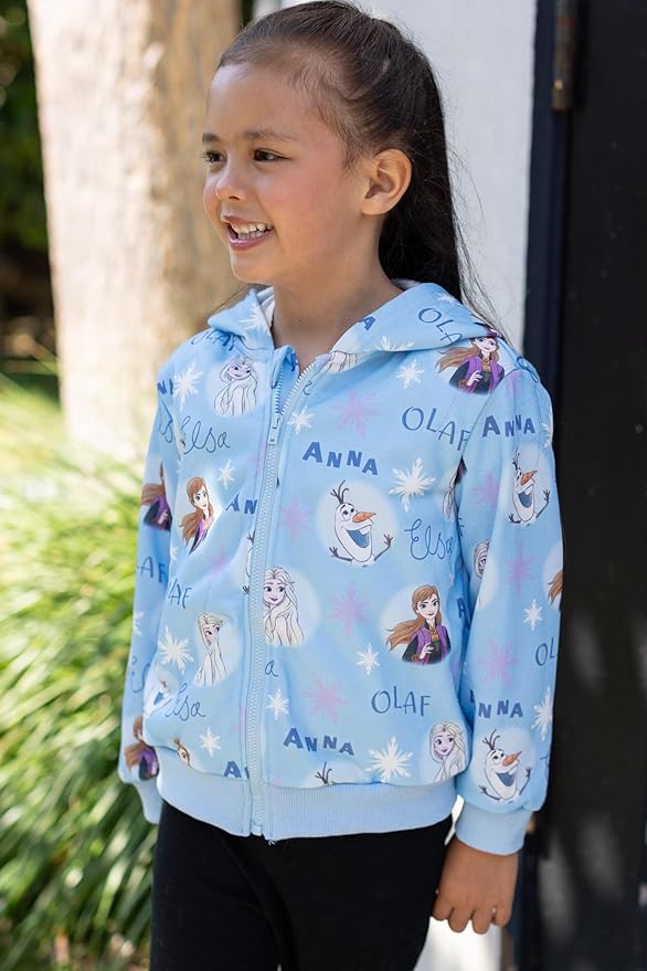 Disney Frozen Stitch Princess Minnie Mickey Spiderman Girls/Boys Zip Up Hoodie Fall Zipper Sweatshirt Jacket Toddler-Big Kid