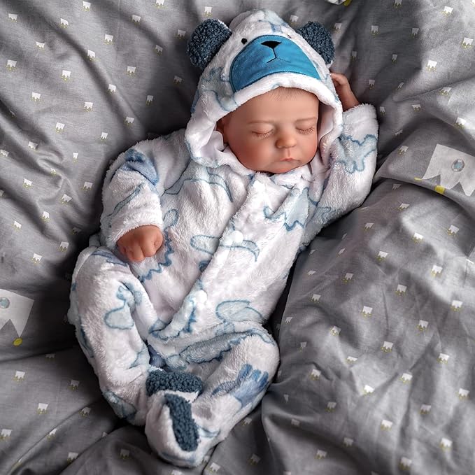 BABESIDE Reborn Baby Dolls Boy, 20 Inch Lifelike Newborn Real Life Poseable Realistic Doll for Boy Soft Vinyl and Cloth Body Baby Dolls with Clothes and Toy Gift for Kids Age 3+