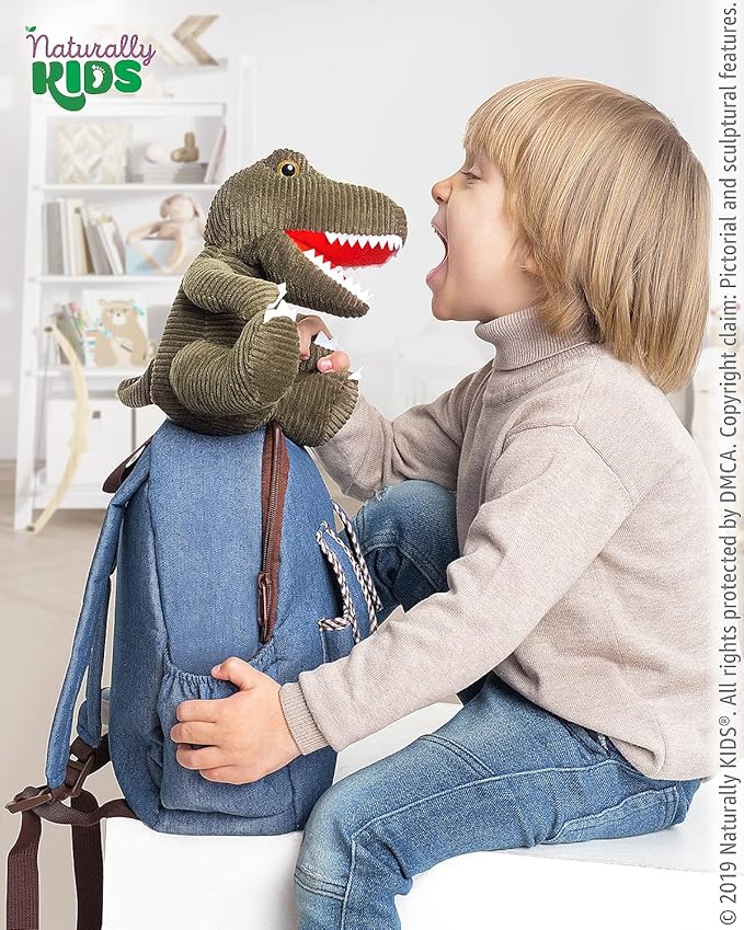 Green Dinosaur Toys for Kids 5-7, Gifts for 5 Year Old Boys, 4 Year Old Boy Birthday Gift, Toddler Dinosaur Backpack