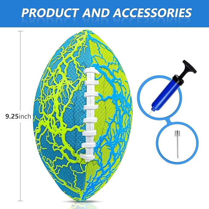 Jasonwell Pool Beach Water Football - Waterproof Football Strong Grip Fun Pool Toys Games for Swimming Pools Beach Lake Park Backyard Outdoor Play for Kids Children Teens Adults Family