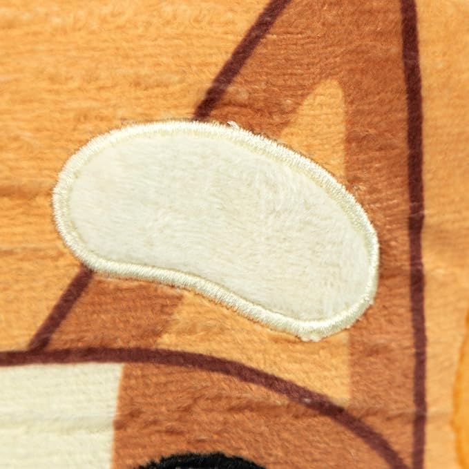 Jay Franco Bluey Bingo Shaped Decorative Pillow - Kids Super Soft Throw Plush Pillow - Measures 14 Inches (Official Bluey Product)