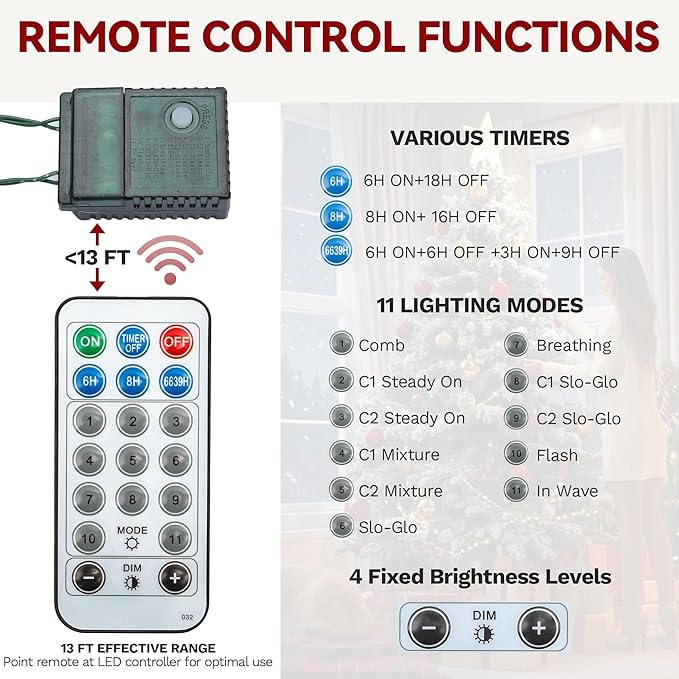 DWVO 6ft Pre-lit Black Christmas Tree with Lights, Prelit Halloween ChristmasTtrees with 818 Tips & 250 UL Listed Lights, Automatic Branches & Easy Assembly with Remote Control for Home Party
