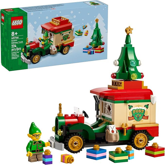 LEGO Santa’s Delivery Truck Building Toy for Kids - Construction Set for Play or Christmas Decor - Building Blocks for Girls & Boys, Ages 8+ - Holiday Craft Ideas for Families - 40746