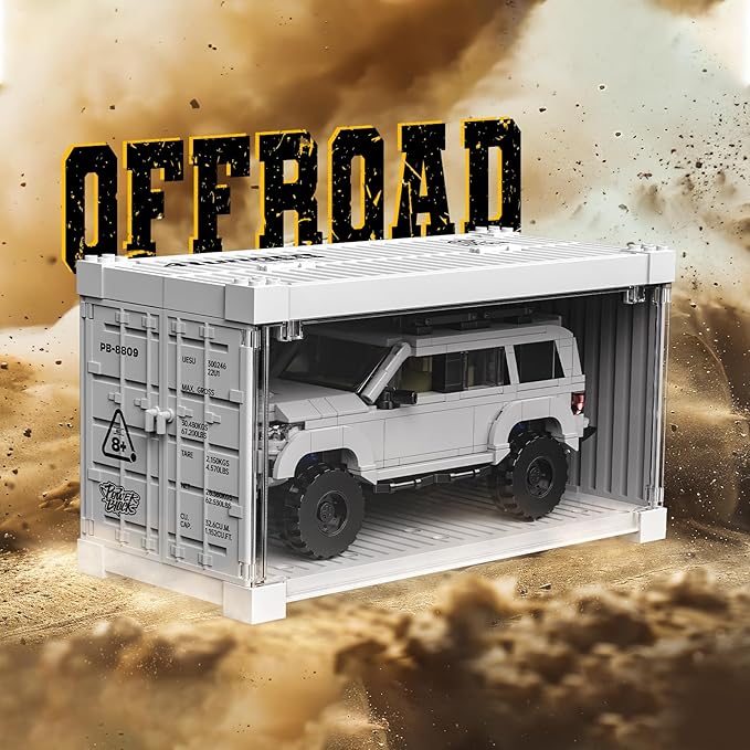 4Runner SUV SR5PRO Car Building with Container Display Box(540PCS) Adult Collectible Model Cars Kits to Build,Compatible with for Ages 8-16 Boys Kids Hobbyist&Collector