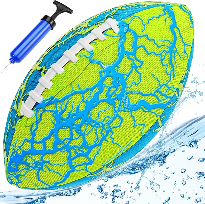 Jasonwell Pool Beach Water Football - Waterproof Football Strong Grip Fun Pool Toys Games for Swimming Pools Beach Lake Park Backyard Outdoor Play for Kids Children Teens Adults Family