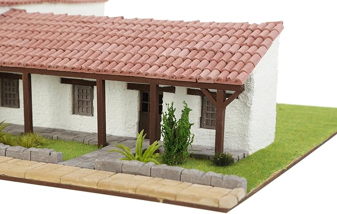 California Mission San Francisco Solano – 3D Mini-Bricks Architecture Kit, 1250 Pieces, Plaster Brick Construction Set, Stem Educational Model for Teens & Adults
