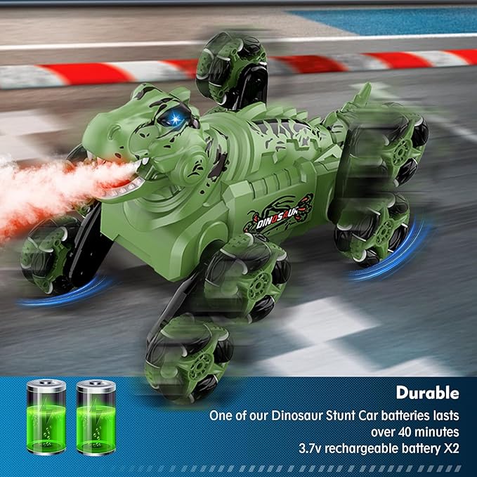 8WD Gesture Sensing Rc Stunt Car, 2.4 Ghz Remote Control Car Toy for Kids 8 9 10 11 12,Transform Drift Off Road Vehicle with Light&Music&Spray for Boys Girls Birthday Gifts