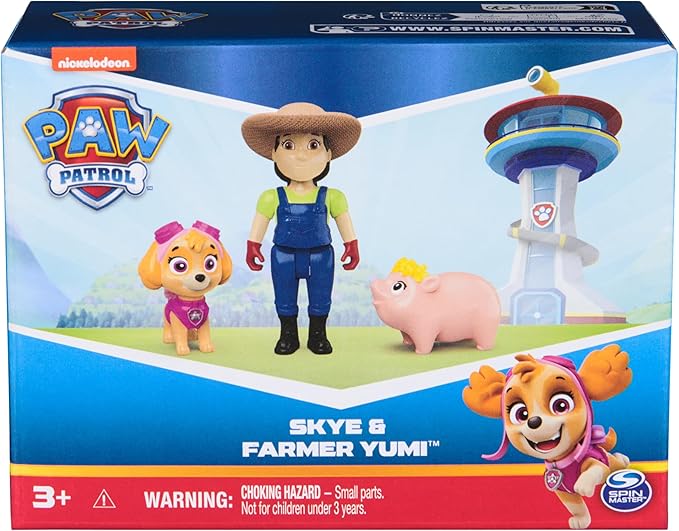 Paw Patrol Skye, Farmer Yumi & Piggie Figures, Kids Toys for Boys and Girls Ages 3 and Up