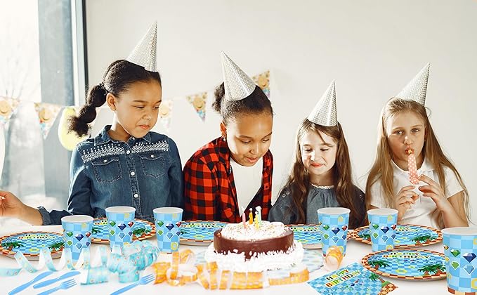 168pcs Cartoon Hedgehog Party Supplies Hedgehog Theme Birthday Decorations Tableware Set Paper Plates and Napkins Serves 24