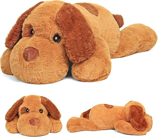 5lbs 24 Inch Dog Weighted Stuffed Animals, Weighted Dog Plush, Weighted Stuffed Animal Plushies Pillows Gifts for Adults, Women, Men, Boys, Girls and Kids