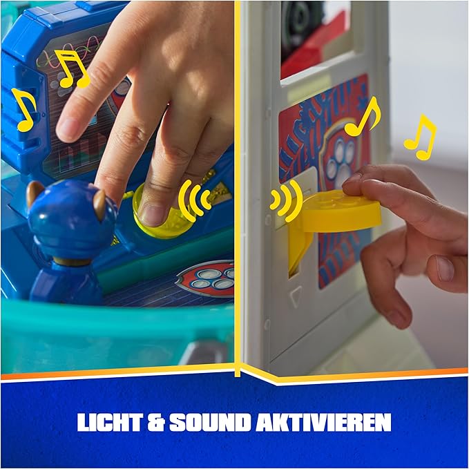 PAW Patrol: Rescue Wheels Super Loop Tower HQ, with Light, Sound, Vehicle Launcher, Chase Action Figure & Toy Truck, Kids Toys for Boys & Girls Age 3+