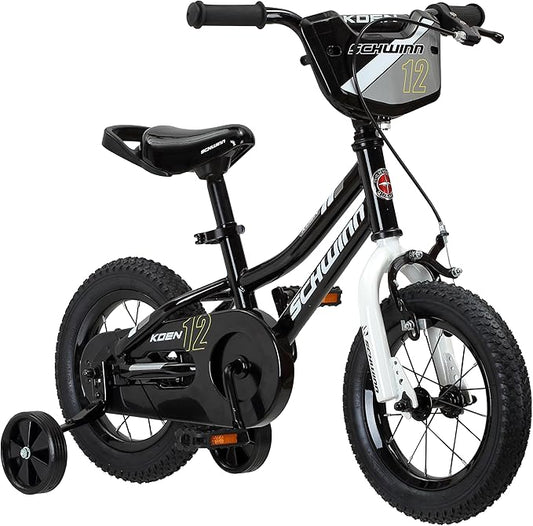 Schwinn Koen Bike, 12 Inch Bike for Kids Ages 2-4, SmartStart Ergonomic Design for Kids, Adjustable Seat Grows with your Child, Rear Coaster Brake and Front Caliper Brake, Training Bicycle