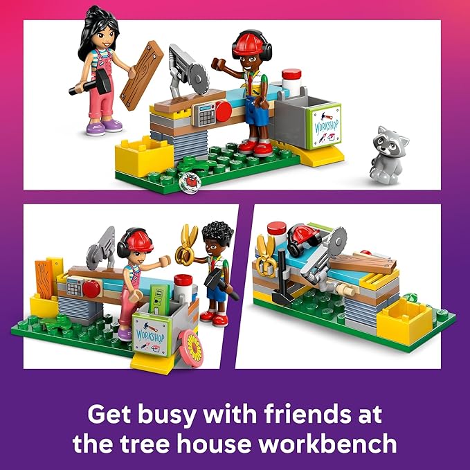 LEGO Friends Friendship Tree House Hangout - Building Toy Playset for Kids, Girls and Boys, Ages 8+ - Pretend Play Gift Idea for Birthdays - with 4 Minidolls and 2 Animal Figures - 42652