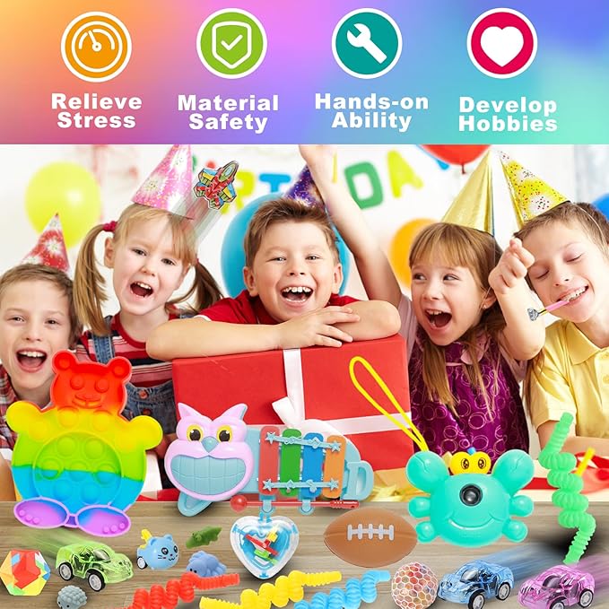 1000 Pcs Kids Party Favors Stocking Stuffers Gifts,Fidgets Toys Pack,Bulk Toys for Carnival Treasure Classroom Prizes Box,Adults Stress Relief Sensory Toys,Pinata Filler, Autism Autistic Children ADHD