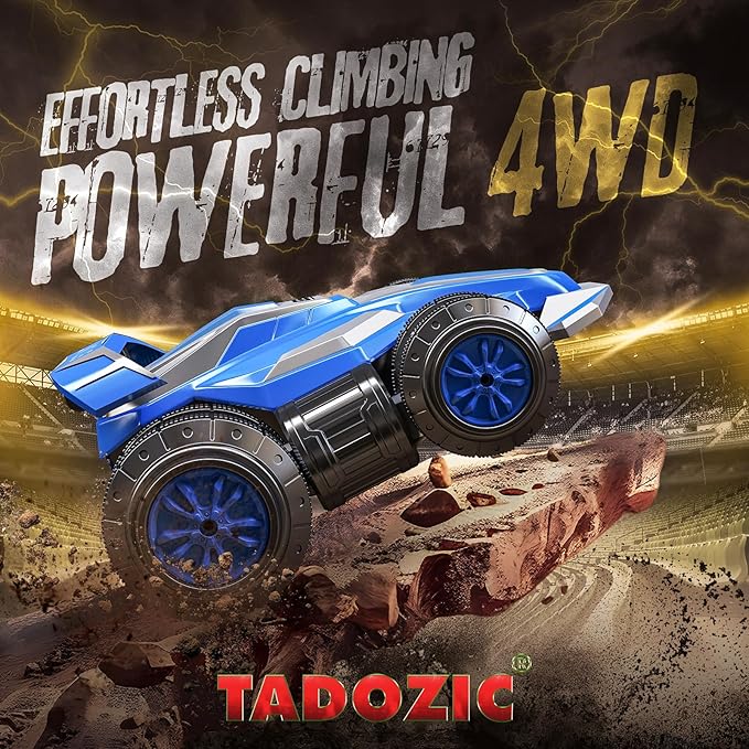 4WD Remote Control Car 360° Spins RC Stunt Car with Lights&Music,Best Birthday Gifts Toys for 6 7 8 9 10 11 12 Year Old Boys