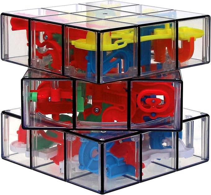 Rubik’s Perplexus Fusion 3x3 Gravity 3D Maze Game Brain Teaser Puzzle Ball | Anxiety Relief Items Cool Stuff | Sensory Toys for Adults & Kids Ages 8+