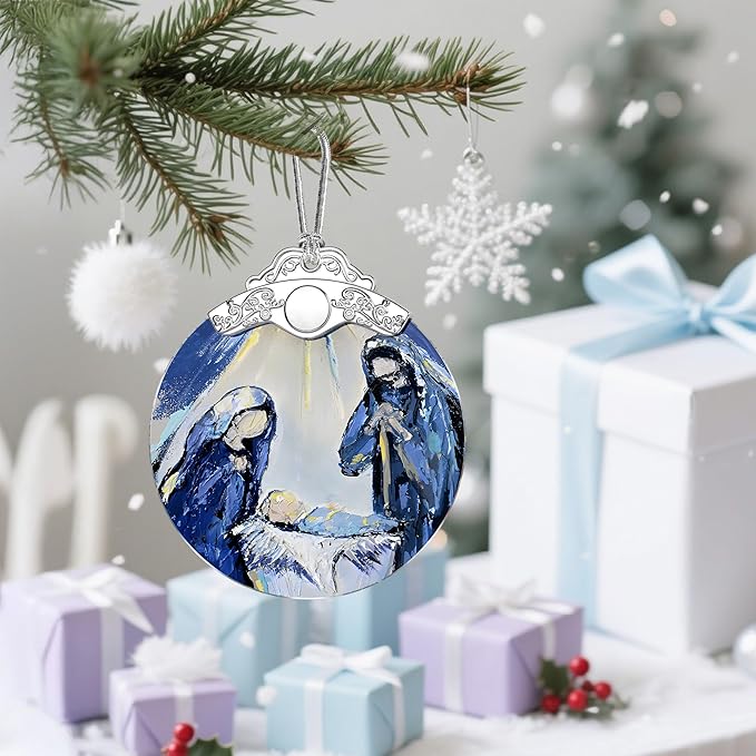 Nativity & Christian Christmas Ornaments: Christmas Tree Decorations, Faith-Filled Holiday Decor, Stocking Stuffers, Gift Ideas, Xmas Gift, Gifts for Christians & Gifts for Religious People