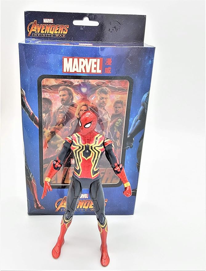 Premium SpiderMan Action Figure with LED in Iron Spider Costume