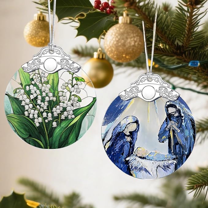 Nativity & Christian Christmas Ornaments: Christmas Tree Decorations, Faith-Filled Holiday Decor, Stocking Stuffers, Gift Ideas, Xmas Gift, Gifts for Christians & Gifts for Religious People