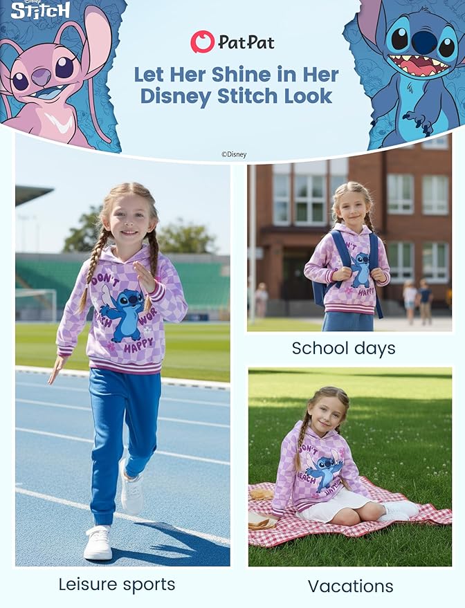 Disney Lilo & Stitch Minnie Mickey Spiderman Frozen Elsa Boys/Girls Hoodie Sweatshirt Graphic Pullover Tops Toddler-Big Kid