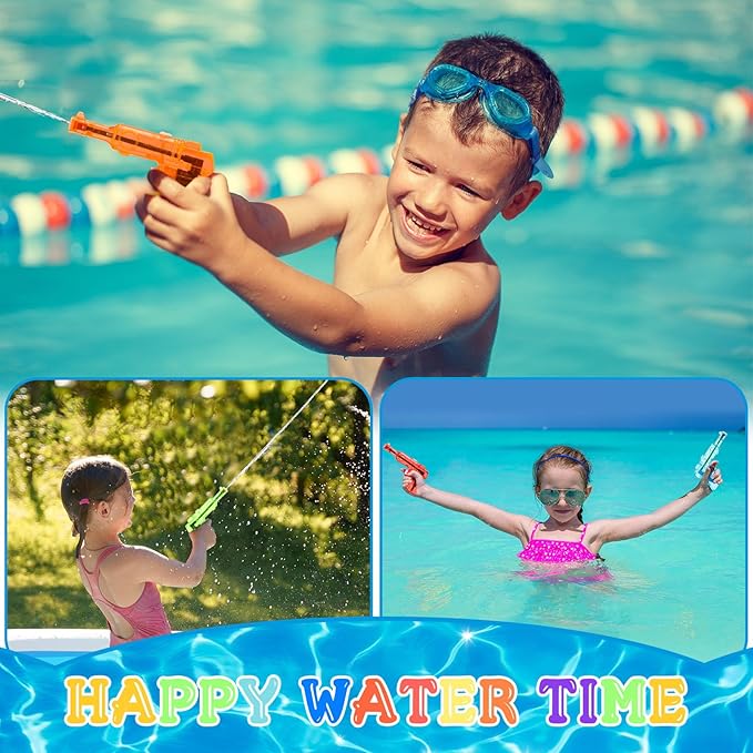 Leyndo 50 Pack Water Gun for Kids Mini Water Gun Bulk Small Colorful Blaster Plastic Squirt Pistol for Boys Girls Outdoor Beach Game Summer Swimming Pool Party Favors(Bright Color)