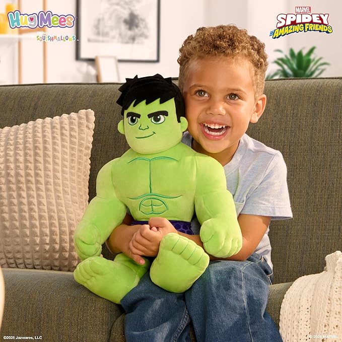 Marvel Spidey and His Amazing Friends My Friend Hulk Feature Plush - 16-Inch Talking Plush with 16 Unique Phrases