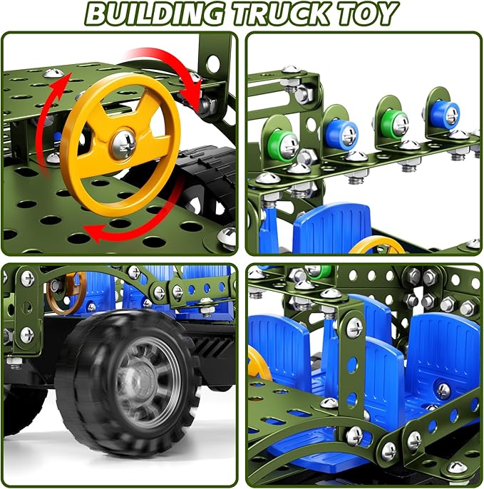 Model Truck Set for Kids Boys 8 9 10 11 12 Years Old - Teen Building Kits, Educational Building Projects Model, Assembly Science Model Car Kits Toys Gifts for Kids Ages 8-12 12-16 and Adults