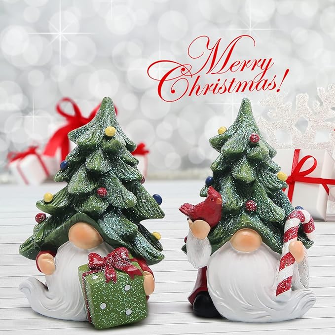 Hodao Christmas Gnomes Decorations Indoor Home Decor Christmas Tree Gnomes Figurines Table Decorations Cute Christmas Gnomes Gifts